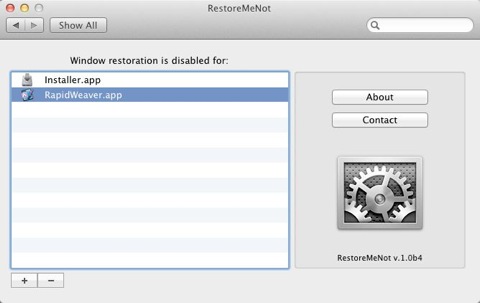 RestoreMeNot